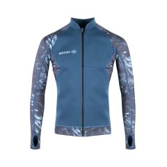 BEUCHAT Ceket Fermuarlı ATOLL SEAWEED, Neopren Göğüs, Erkek,