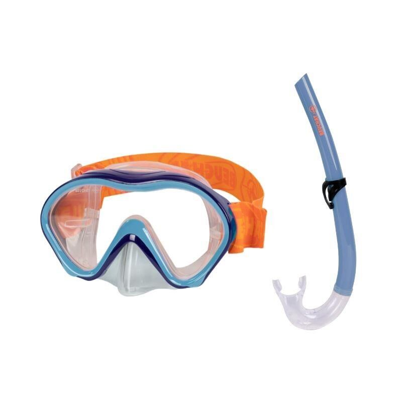 BEUCHAT SET MS OCEO, Çocuk, Maske Şnorkel, Şeffaf Mavi Bahar