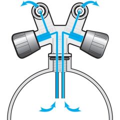 BEUCHAT Tüp Vanası ''SAS'' İki Çıkış 25x2