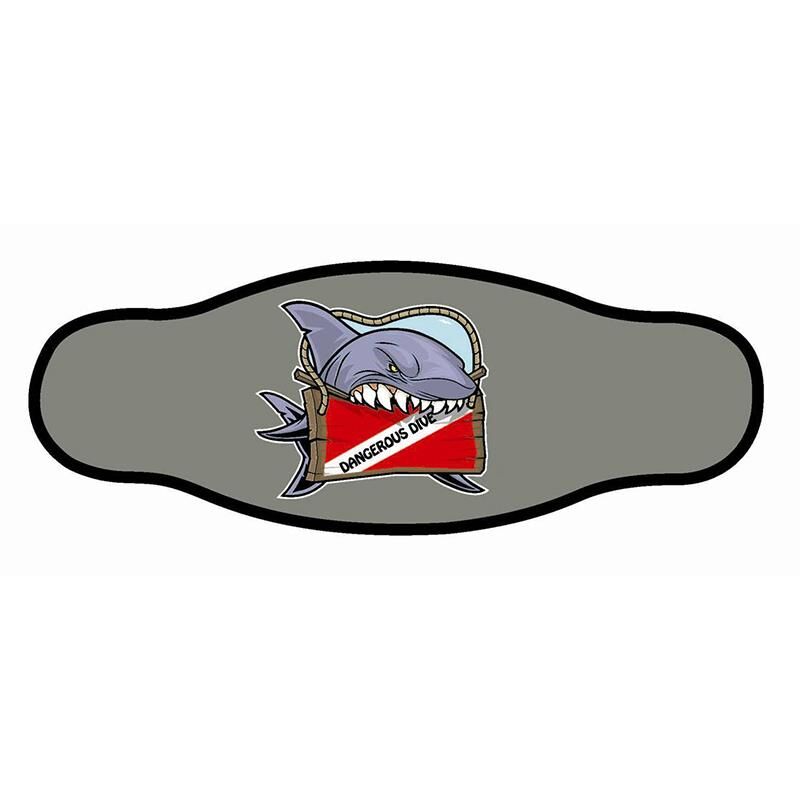 BESTDIVERS Maske Arkalığı DANGEROUS DIVE Neopren