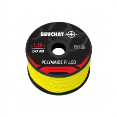 BEUCHAT Zıpkın Makara İpi Naylon Kevlar 50m, 1,5mm sarı