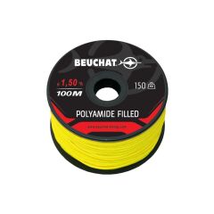 BEUCHAT Zıpkın Makara İpi Naylon Kevlar 100m, 1,5mm sarı