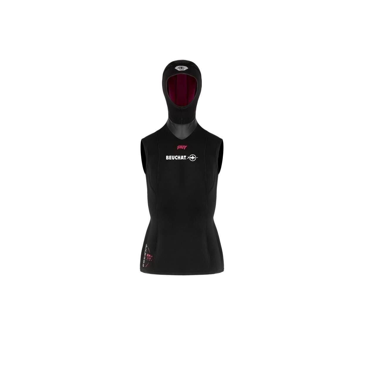 BEUCHAT Yelek FOCEA COMFORT7, Kadın, Başlıklı, 2,5mm