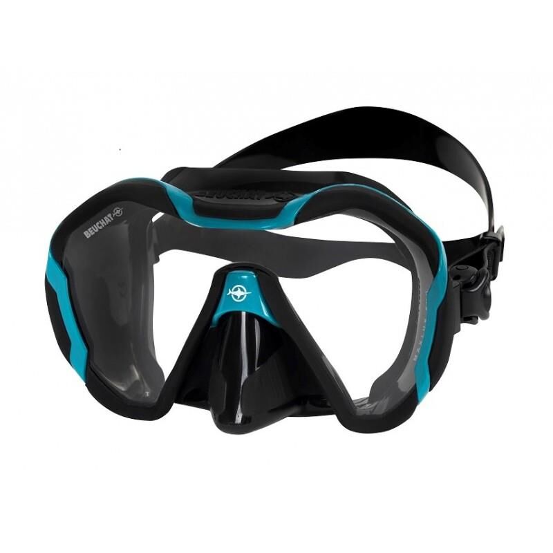 BEUCHAT Maske MAXLUX EVO Siyah-Mavi Atoll