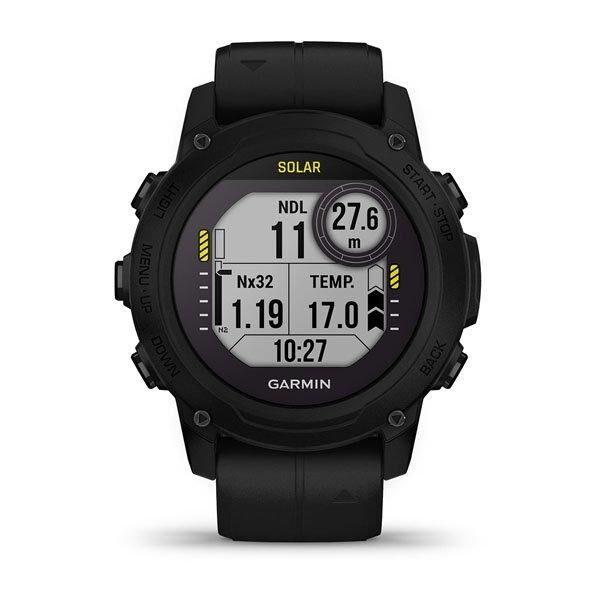Garmin Descent G1 Solar Dalış Bilgisayarı Siyah