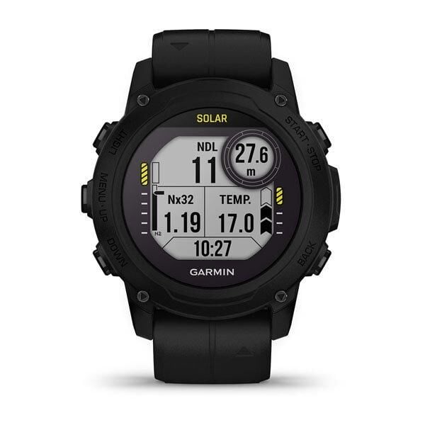 Garmin Descent G1 Solar Dalış Bilgisayarı Siyah