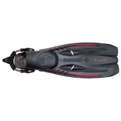 BEUCHAT Palet Açık POWERJET, Çelik Yaylı Kayış ile Siyah