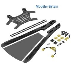 FOLDING FINS Katlanır Palet, Siyah/Sarı