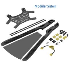 FOLDING FINS Katlanır Palet, Siyah/Sarı