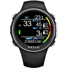 RATIO Dalış Bilgisayarı IDive Color Easy, Siyah