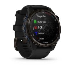 Descent Mk3i – 43 mm - Karbon Gri DLC Titanyum, Siyah Silikon Kayışlı