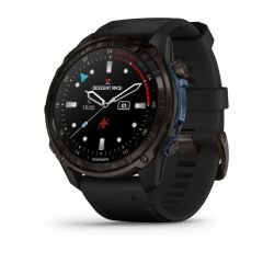 Descent Mk3i – 51 mm - Karbon Gri DLC Titanyum, Siyah Silikon Kayışlı