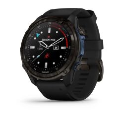 Descent Mk3i – 51 mm - Karbon Gri DLC Titanyum, Siyah Silikon Kayışlı
