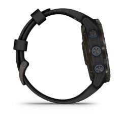 Descent Mk3i – 51 mm - Karbon Gri DLC Titanyum, Siyah Silikon Kayışlı ve T2 Transceiver