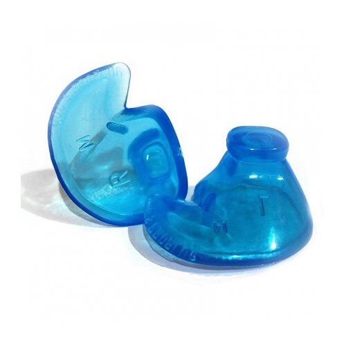 DOC'S PROPLUGS Kulak Tıkacı, Kutulu, Deliksiz, Yüzme İçin, Mavi