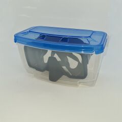 KRAKEN Maske M22 Çerçevesiz Siyah Silikon, Tek camlı