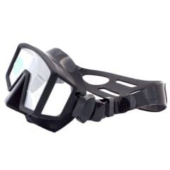 KRAKEN Maske M35 Çerçevesiz Siyah Silikon, 3 camlı