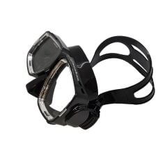 KRAKEN Maske M366 Siyah Silikon, Çift camlı Siyah