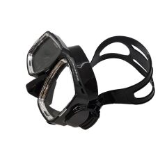KRAKEN Maske M366 Siyah Silikon, Çift camlı Siyah
