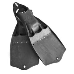 DIVE SYSTEM Palet Açık, TECHFIN Kauçuk Teknik Dalış Paleti Siyah