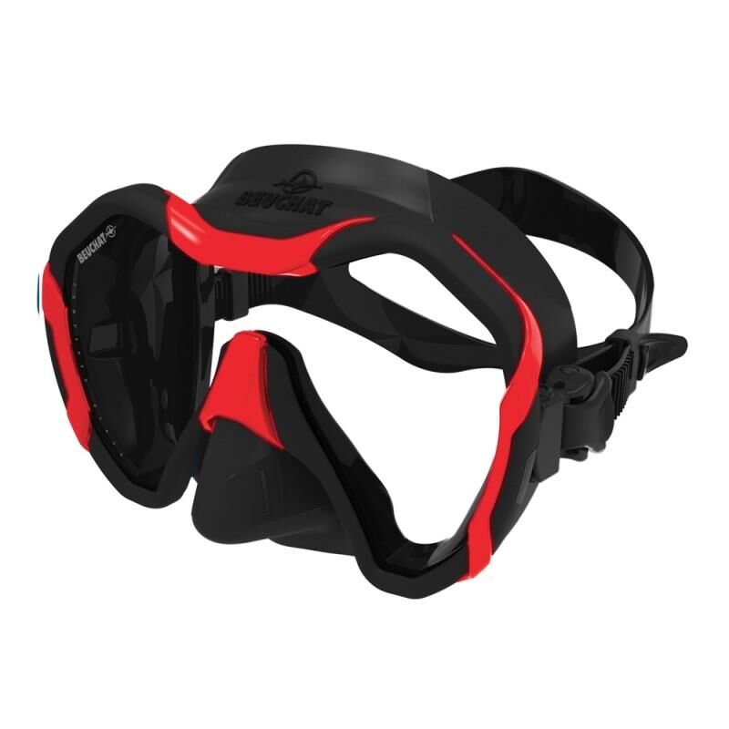 BEUCHAT Maske MAXLUX EVO Siyah-Kırmızı