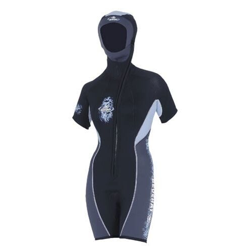 BEUCHAT Shorty FOCEA SPORT, 5 mm Kadın Başlıklı Dalış Elbisesi