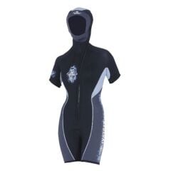 BEUCHAT Shorty FOCEA SPORT, 5 mm Kadın Başlıklı Dalış Elbisesi