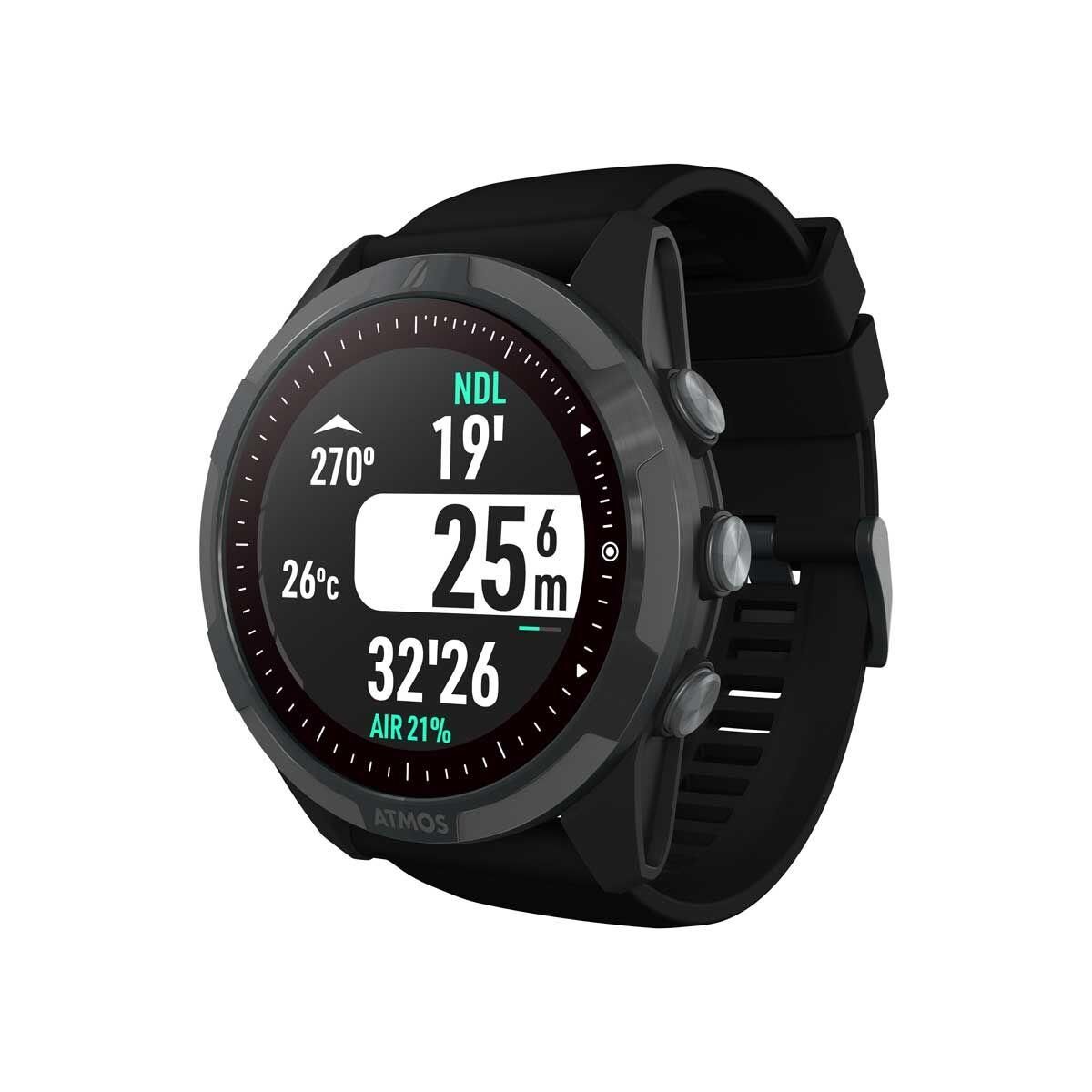 ATMOS Dalış Bilgisayarı Mision2 Siyah Siyah