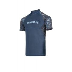 BEUCHAT Rash Guard ATOLL SEAWEED, Kısa kollu, Erkek
