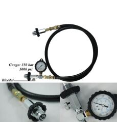 KRAKEN Tüp Transfer Hortumu, Göstergeli, DIN, Tahliye butonlu