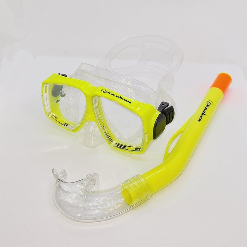 KRAKEN Maske Şnorkel Set M366/SN67 Sarı