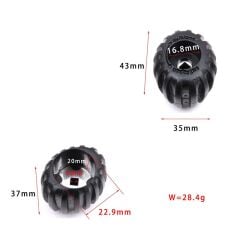 KRAKEN Tüp Vana El Çarkı Tokmak ABS, Oval, HN01