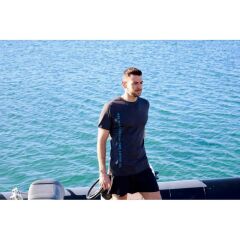 BEUCHAT T-Shirt Titanyum/Mavi Atoll