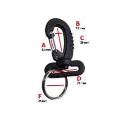 KRAKEN Tutucu Kanca Plastik, Fırdöndülü