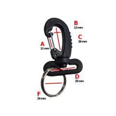 KRAKEN Tutucu Kanca Plastik, Fırdöndülü