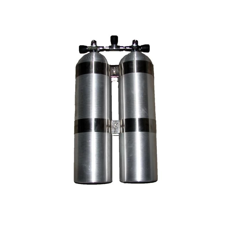 KRAKEN Tüp Alüminyum 11,1 L., Çiftli Set, Manifoltlu