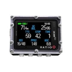 RATIO Dalış Bilgisayarı IX3M Tech+ GPS Edition, Siyah