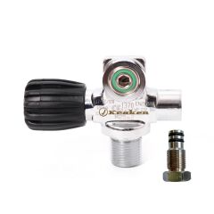 KRAKEN Tüp Vanası Sol 25x2 M26 232bar, Körleyici ile