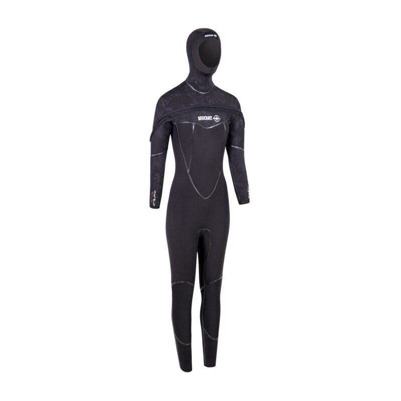BEUCHAT Elbise MED C-ZIP Başlıklı, 8/7 mm Kadın