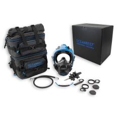 OCEANREEF Başlık Neptune III IDM Tam Yüz Dalış Maskesi Mavi M/L