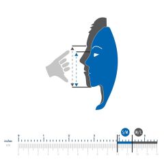 OCEANREEF Başlık Neptune III IDM Tam Yüz Dalış Maskesi Mavi M/L